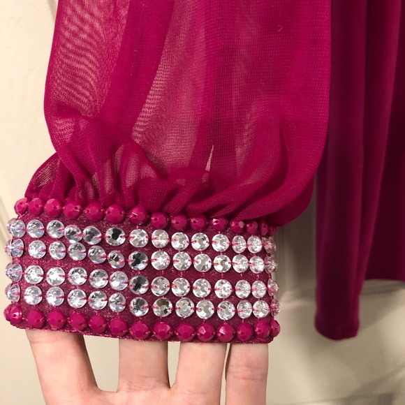 BILLIE & BLOSSOM pink a-line mini dress - UK 14 - Picture 2 of 8